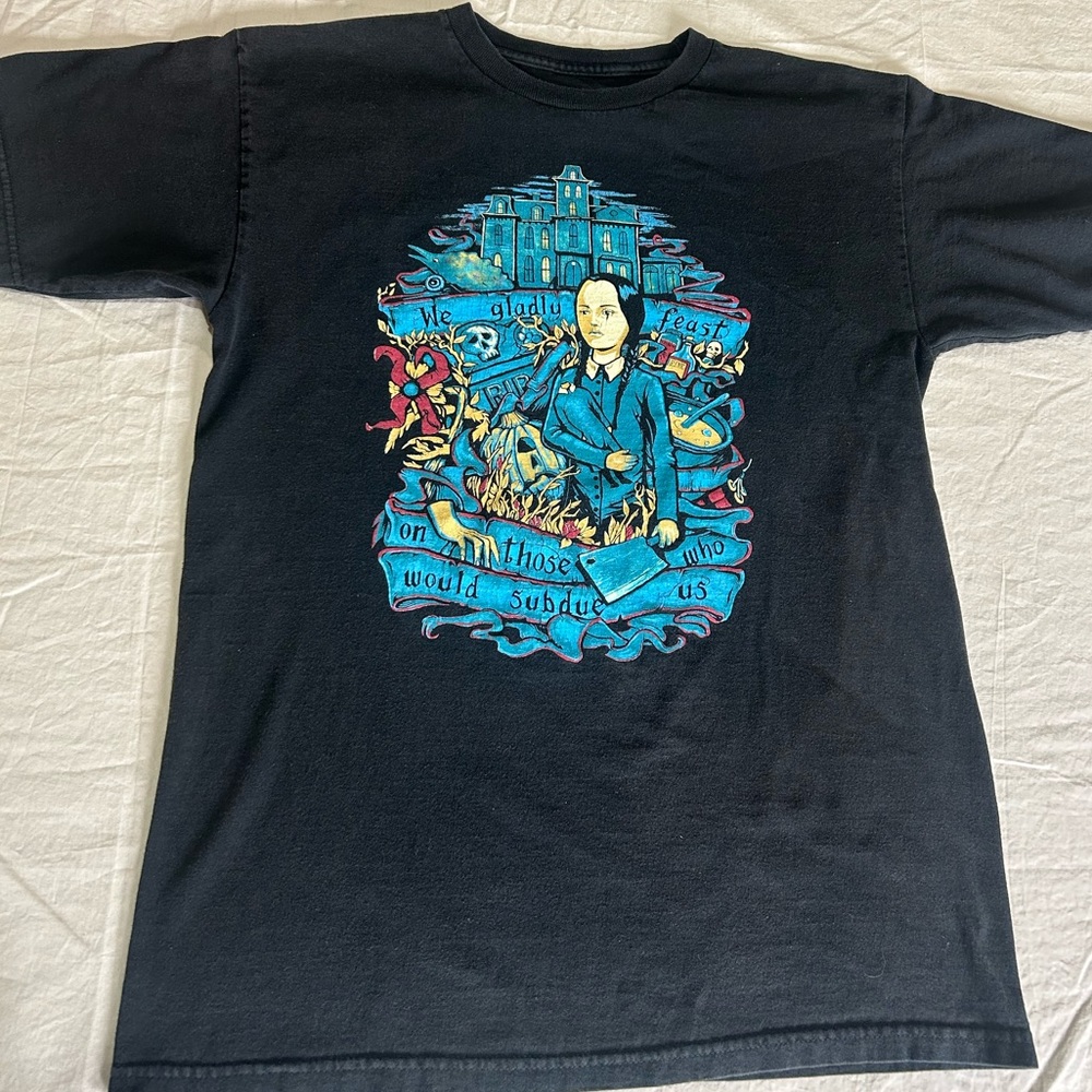 Wednesday Addams Tee Addams Family T-Shirt Mens Medium Goth Emo